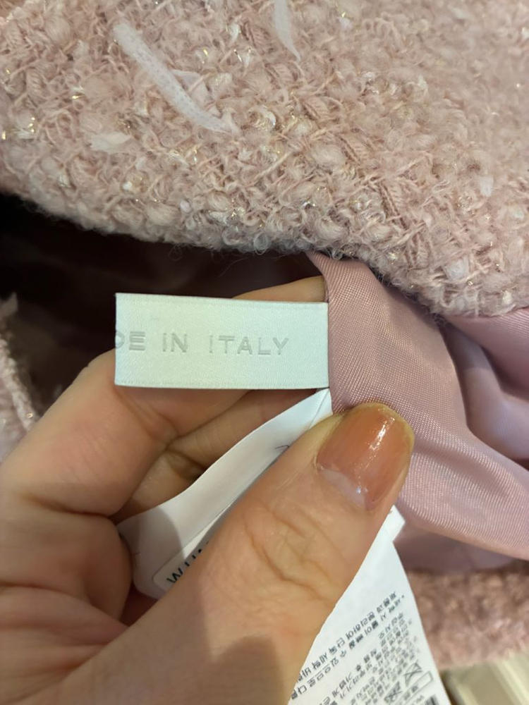 질스튜어트 뉴욕 핑크 트위드자켓--7