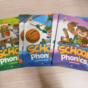 스쿨파닉스 School Phonics 2,3,4권(워크북, 세이펜)