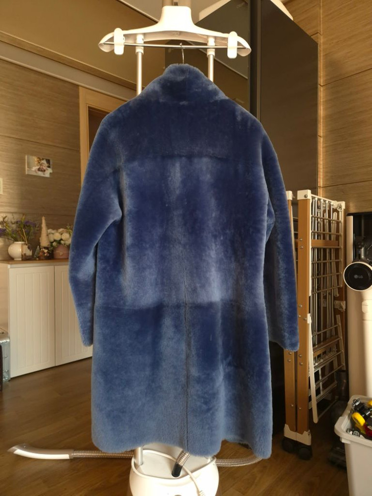 로보 리버시블 천연 양가죽 스웨이드 무스탕--4