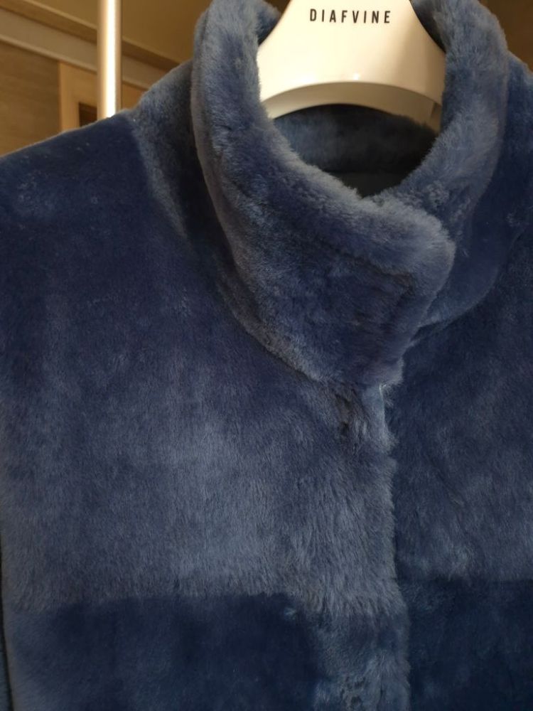 로보 리버시블 천연 양가죽 스웨이드 무스탕--6