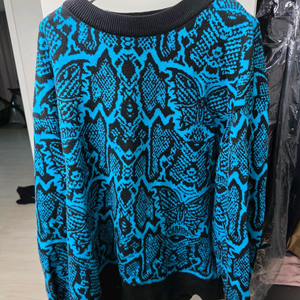 참스/나비프린트 니트/L