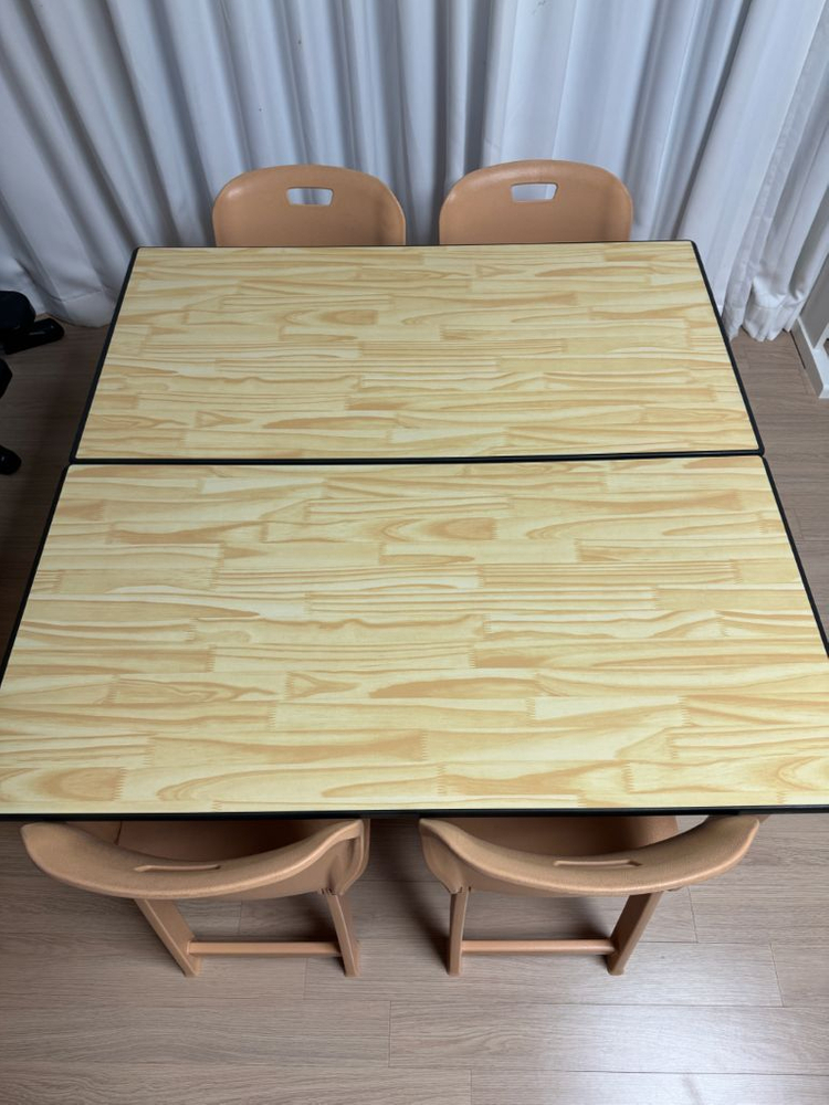 교연교구 공부방 학원 2인 책상의자 3세트 일괄판매합니다.--1