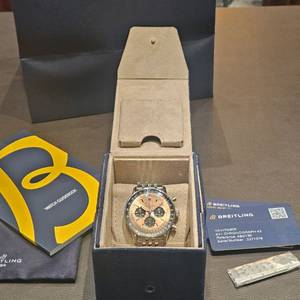 [판매/교환]브라이틀링 신형 네비타이머 43mm 신형디버클+가죽포함
