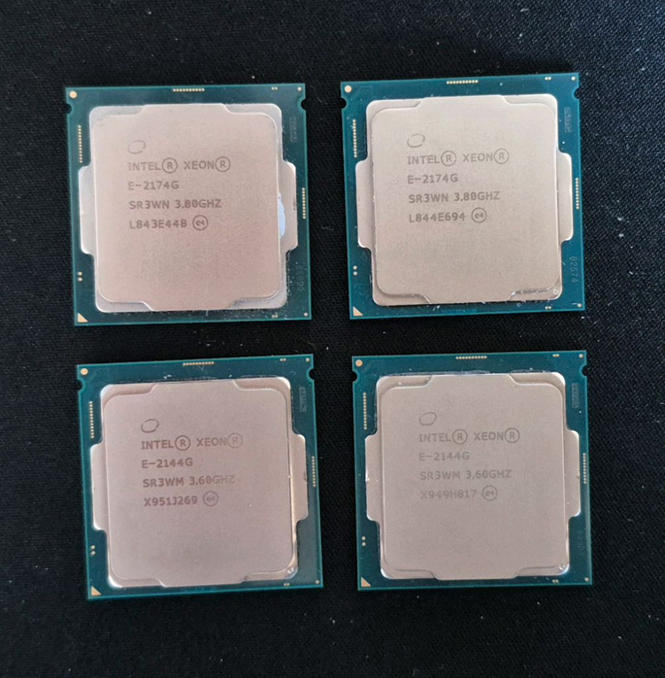 i5 8500, i7 6700k, e3 1260L v5, 1265L v2, i3 9100T) 8세대 제온 cpu 이미지