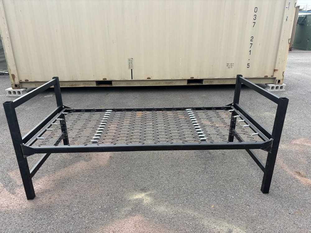 USA 미국제 미군용 1인용 싱글 침대 매트리스 + 철제 프레임 세트 이미지