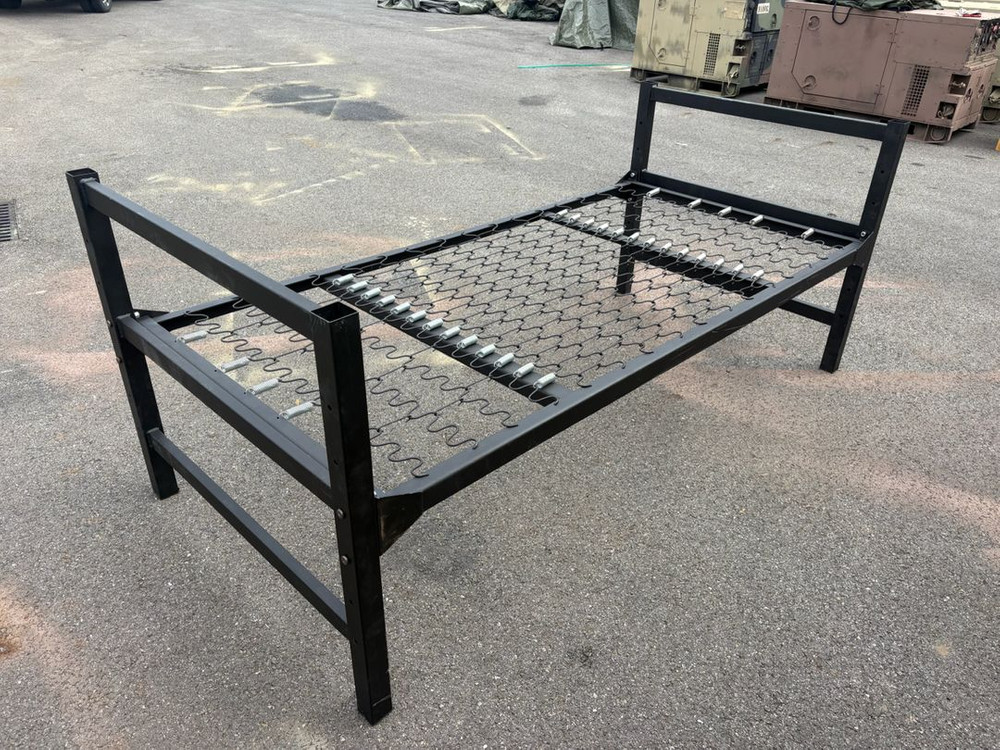 USA 미국제 미군용 1인용 싱글 침대 매트리스 + 철제 프레임 세트 이미지