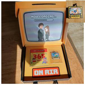 CGV 짱구패키지 365메모지+NFC키링