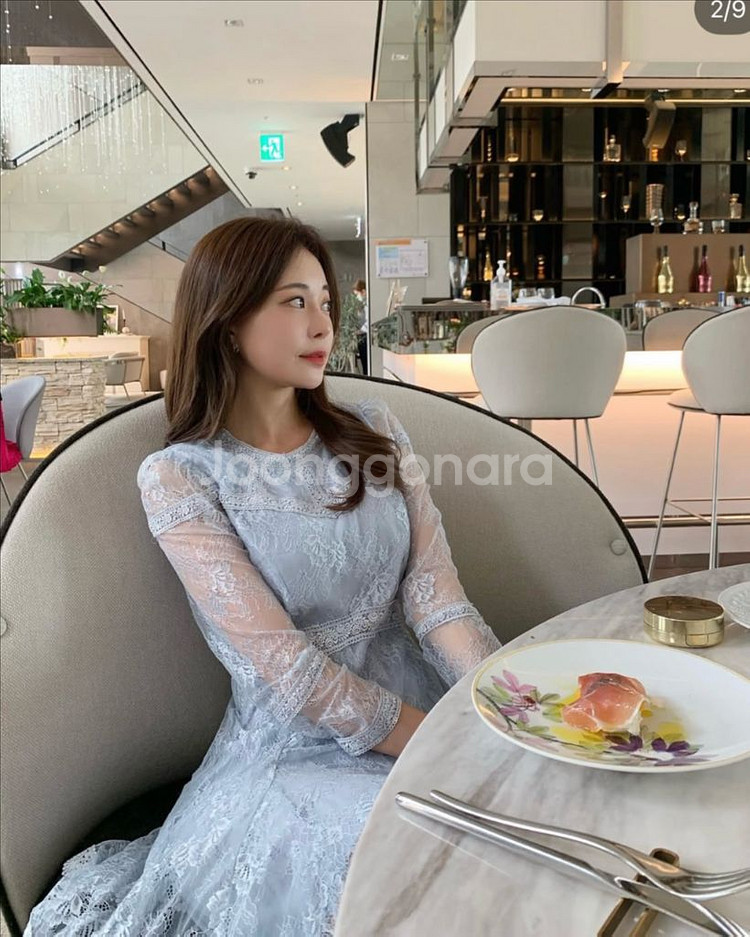 로아르 레이스 원피스 / 물빛 로망스--1