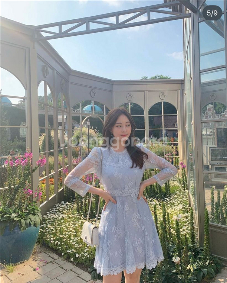 로아르 레이스 원피스 / 물빛 로망스--3