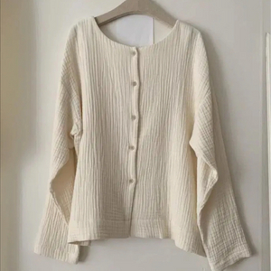 새상품 거즈 코튼 블라우스 / 가디건