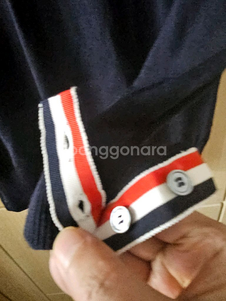 톰브라운 메리노울 사선완장 니트(3/정품)--2