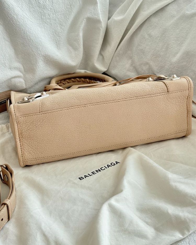 발렌시아가 메탈릭 엣지 스몰 시티백 모터백--7