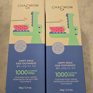 차앤맘 해피 스마일 키즈 치약 딸기향 60g