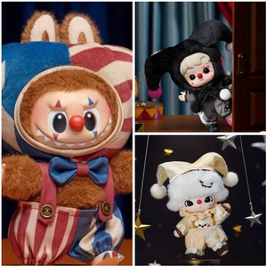 팝마트 와이소시리어스 저글링 광대 라부부 하치푸푸 섀도우 조커 피규어 키링 인형 미개봉 이미지