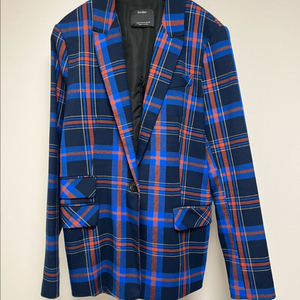 Bershka 버쉬카 브랜드의체크무늬 블레이저 자켓