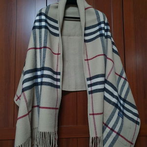 버버리 캐시미어 혼방숄 (리버서블)