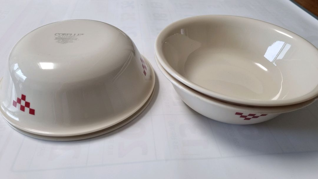 코렐 베이지 샌드스톤 국그릇 4p--1