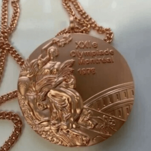 새 1976년 몬트리올 동메달 조각 문양 기념 상징물 스포츠 앤티크 수집 이미지