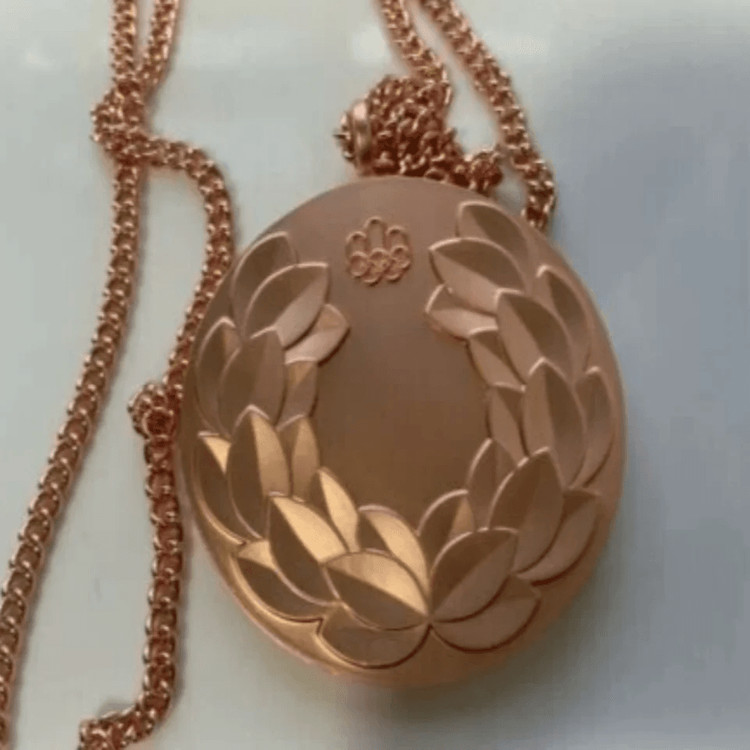 새 1976년 몬트리올 동메달 조각 문양 기념 상징물 스포츠 앤티크 수집 이미지