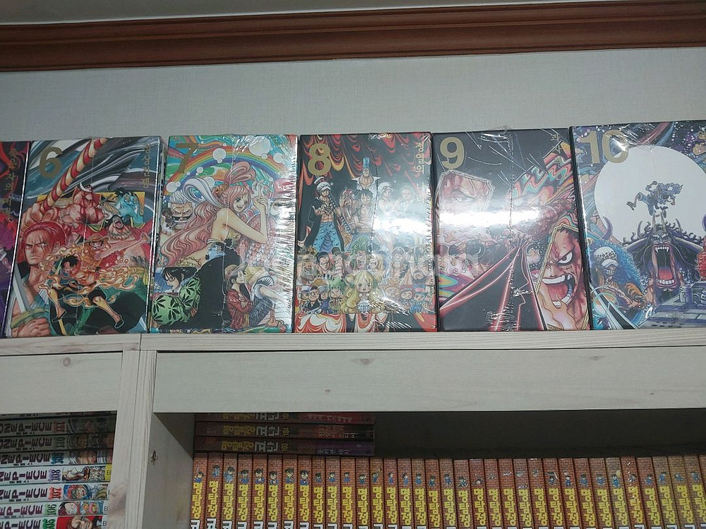 원피스 1~10박스판 전권 더블특전 미개봉--1