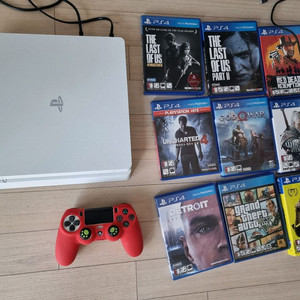 PS4 슬림 본체 + 게임 9종 세트 이미지