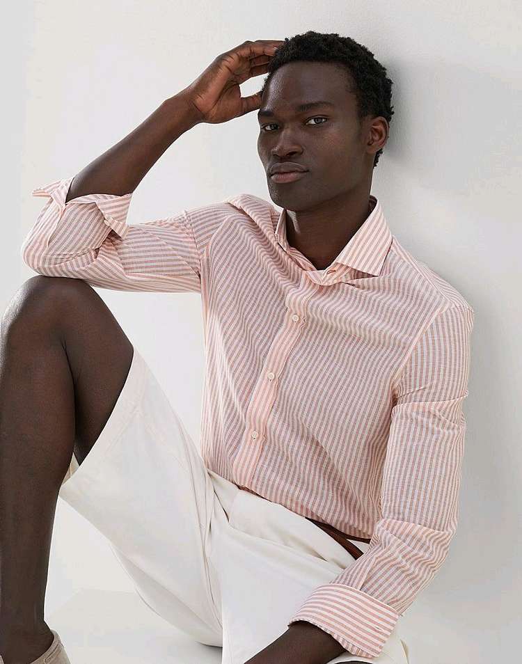 브루넬로 쿠치넬리 린넨셔츠 3XL사이즈(105~110)새제품--2