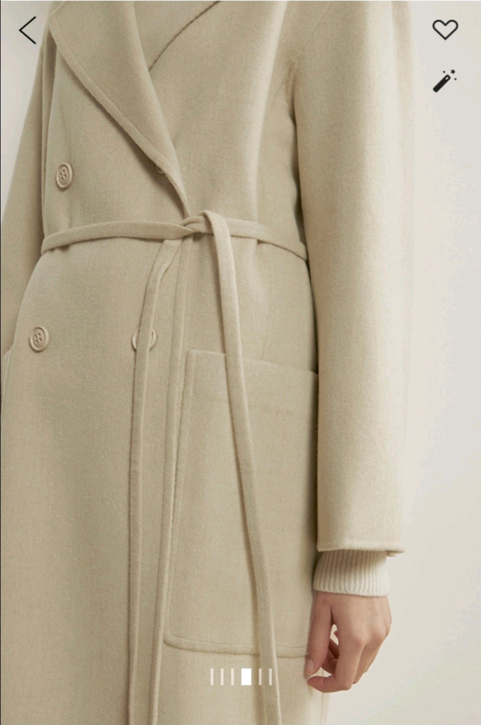 한섬 더캐시미어 벨티드 캐시미어 핸드메이드 코트--3