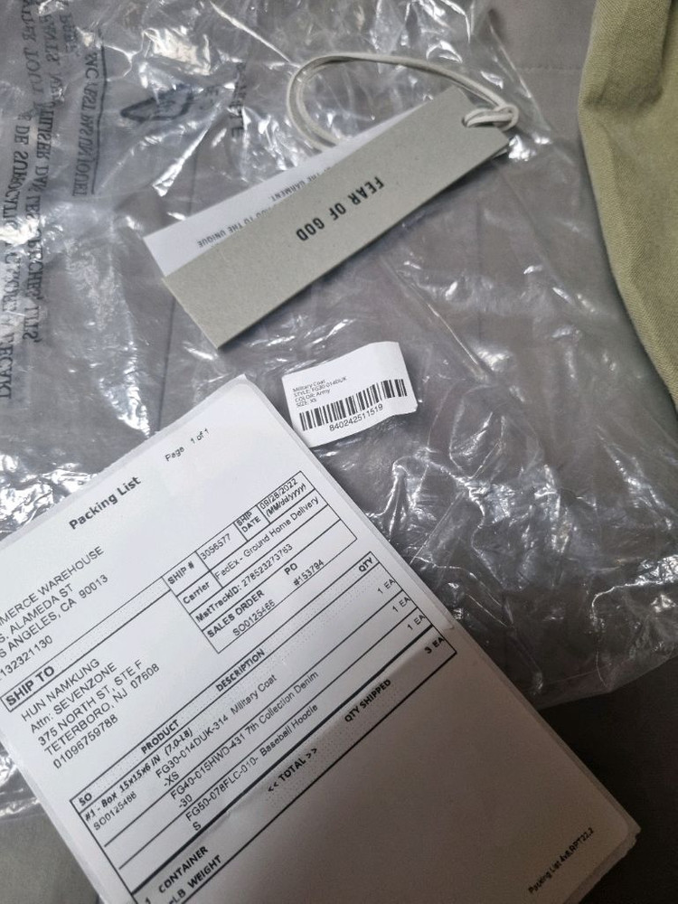 피어오브갓 7th 밀리터리 코트 xs--2