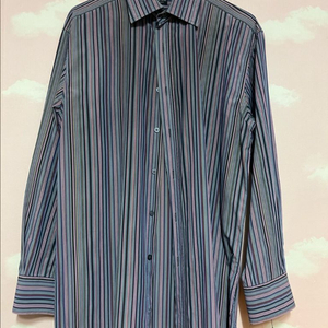 폴스미스 런던 퍼플계열 스트라이프 셔츠 15.5/39