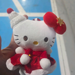 헬로키티 레드 산타 키링