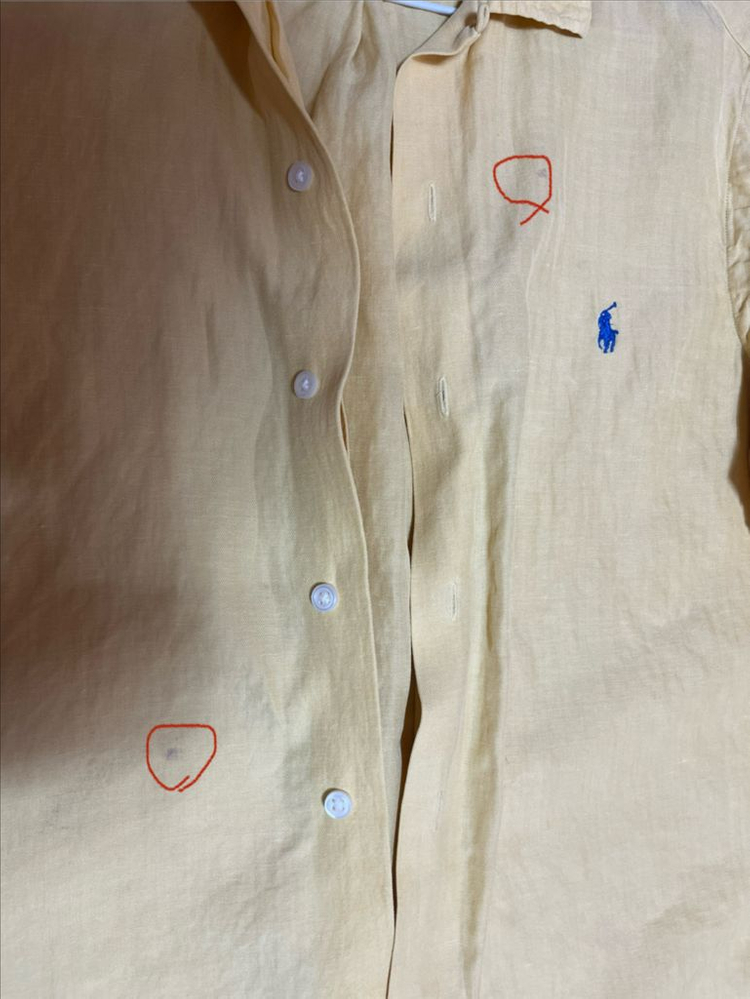 폴로 랄프로렌 린넨 셔츠 s(100-110)--1