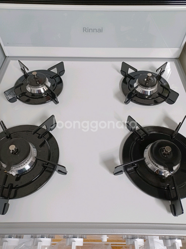 린나이 4구 가스오븐레인지 (미사용)--1
