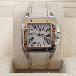 까르띠에 산토스 100주년 미디움 콤비 2878