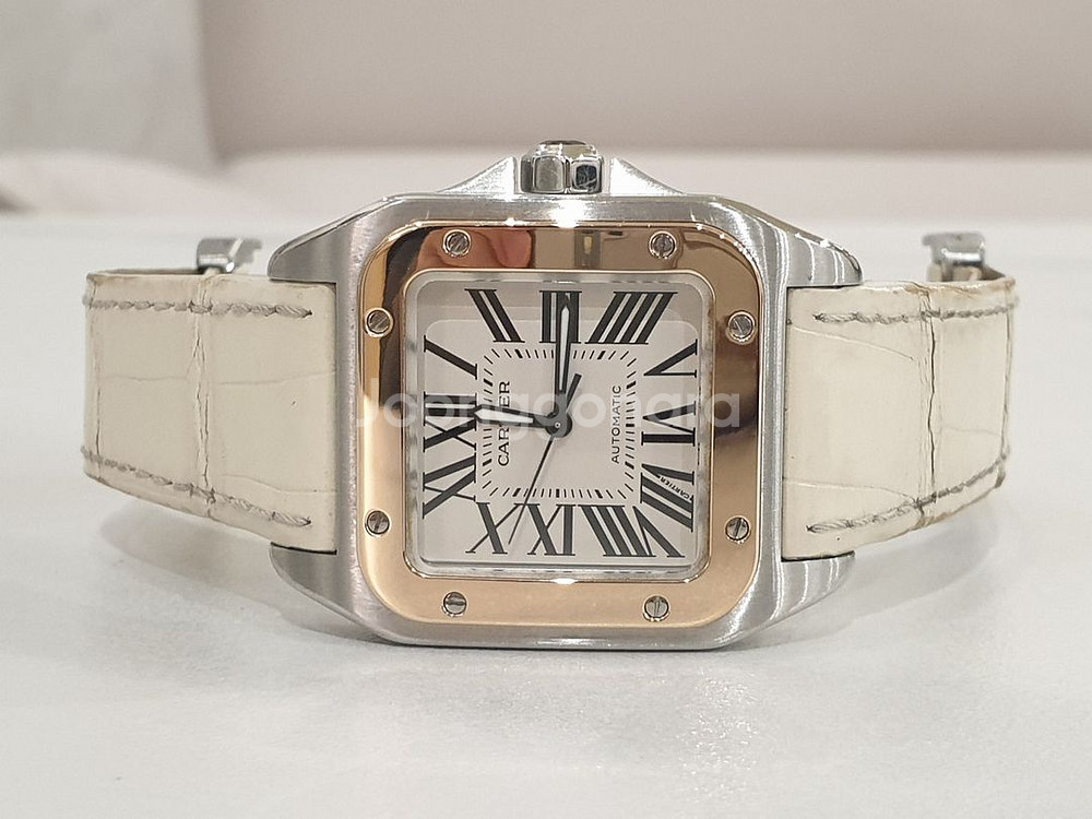 까르띠에 산토스 100주년 미디움 콤비 2878--4