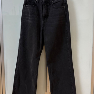 [무신사스탠다드] 우먼즈 와이드 데님 팬츠 (워시드블랙) / 25 사이즈 / 새상품