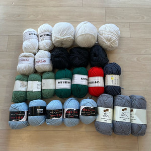 뜨개실25개 특가로 묶음판매 이미지