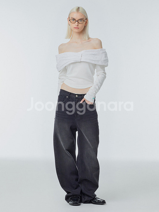 [인스턴트펑트] Wide 03 데님 팬츠 블랙 / s 사이즈 / 새상품--3