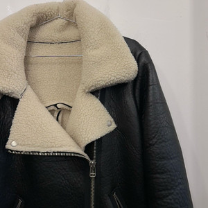 핸드메이드 비건레더 데끼 양털 무스탕