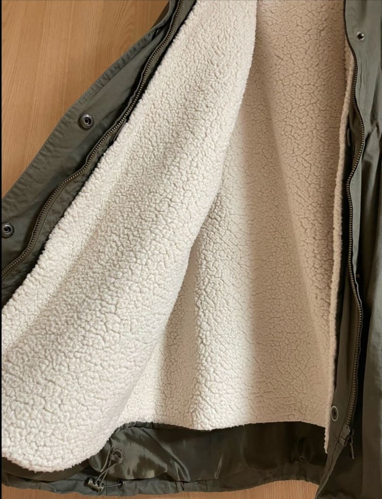 카키색 뽀글이 야상 55-66--2