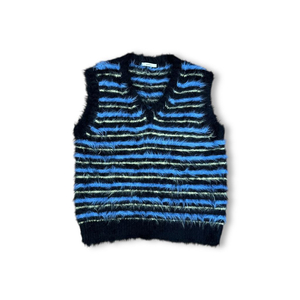 문선 모헤어 니트 조끼