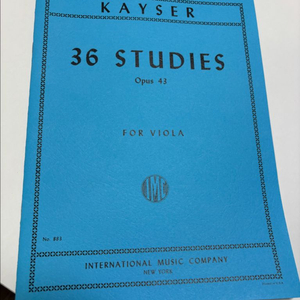 비올라 카이저 op.43 악보