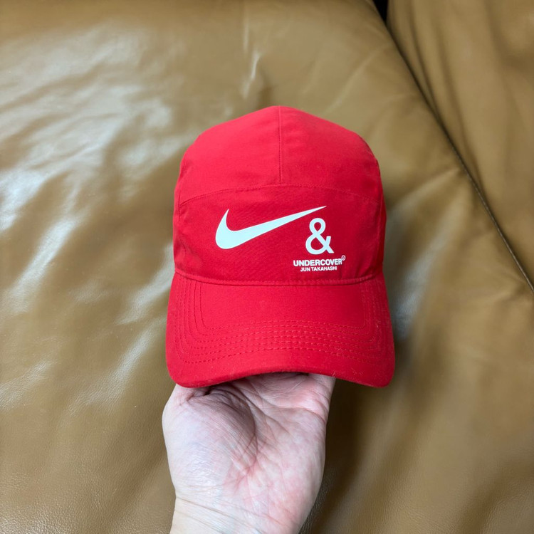 나이키 언더커버 NRG AW84 러닝캡 캠프캡 모자 레드--2