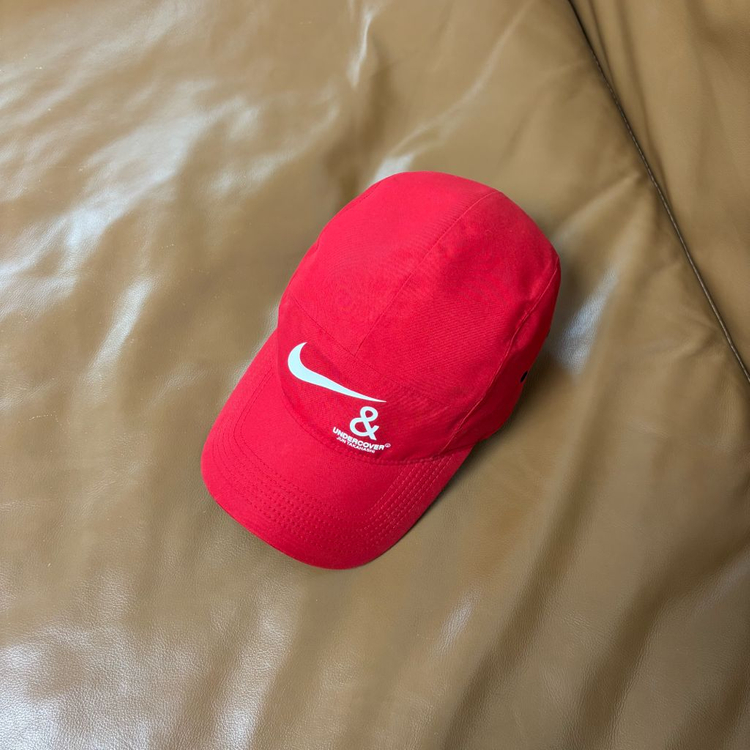 나이키 언더커버 NRG AW84 러닝캡 캠프캡 모자 레드--5