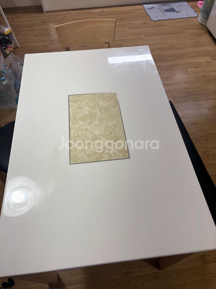 대리석 식탁 + 벤치 세트--1