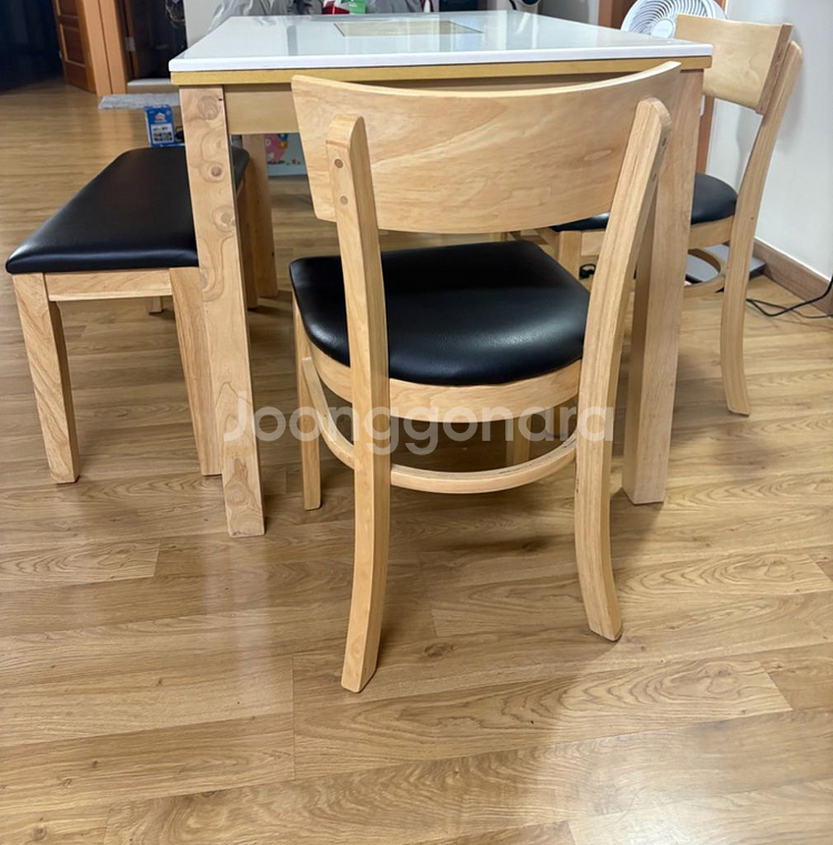 대리석 식탁 + 벤치 세트--3