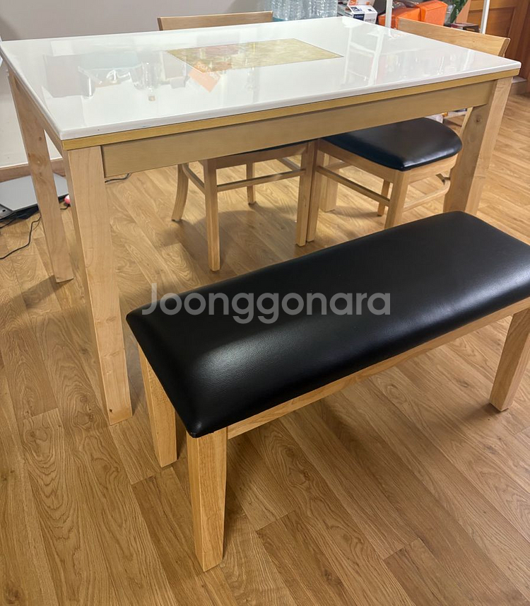 대리석 식탁 + 벤치 세트--5