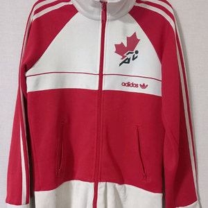 아디다스 캐나다 빨흰 트랙탑 저지 져지집업 85~90