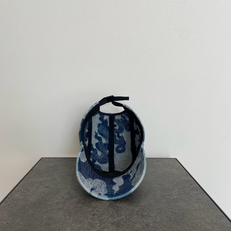 (OS) 슈프림 박스로고 캠프캡 모자 플레임 데님--4