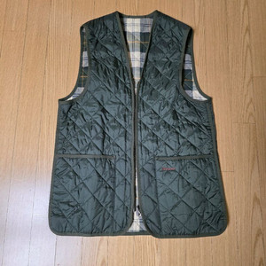 바버 퀼티드 베스트 세이지(웨이스트코트/집인 라이너) 38 사이즈 / 바버 뷰포트 세이지 38 사이즈
