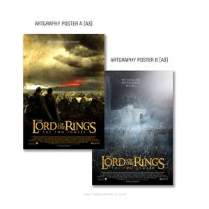 반지의제왕 두 개의 탑 아트그라피 포스터 이미지